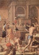 unknow artist interiorbild fran en textilfabrik malning fran 1500 talet av mirabello cavalori oil painting on canvas